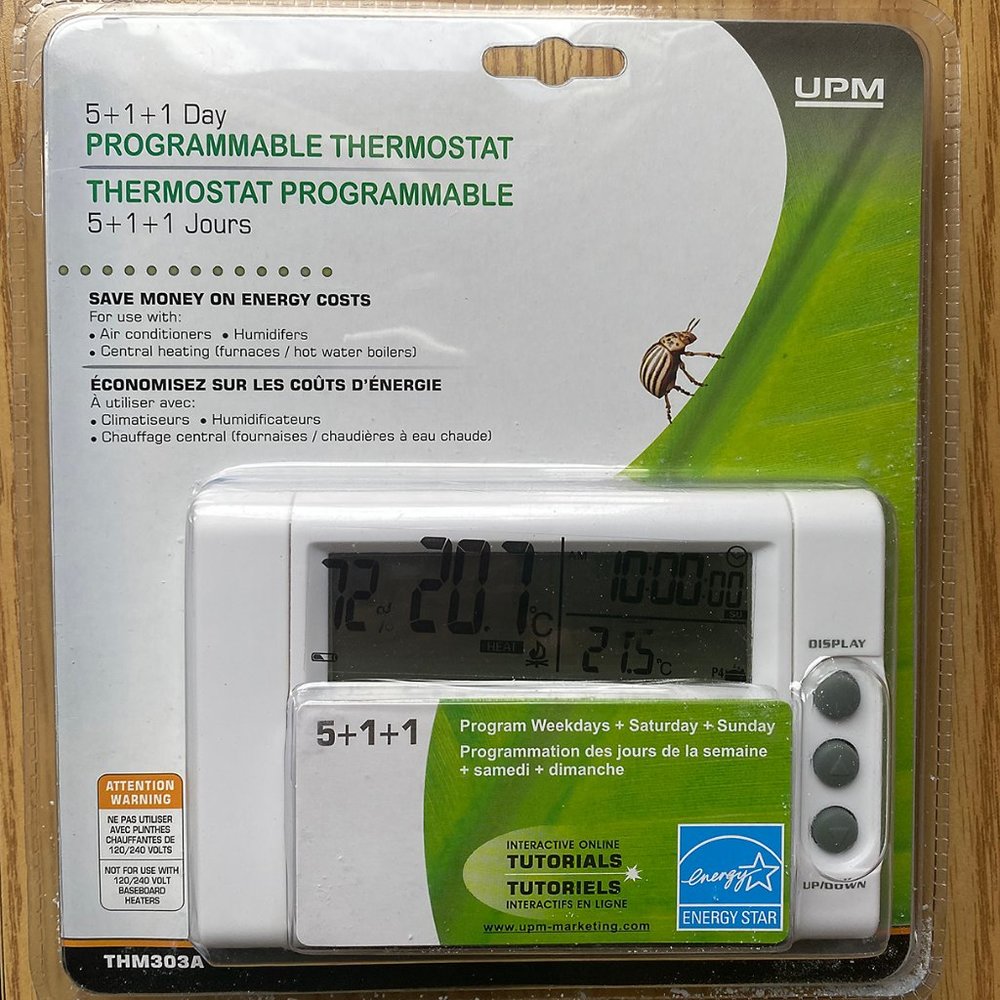 UPM THM303A 24-Millivolt Low Voltage Central Heating/Cooling 5+1+1 Day Programme
